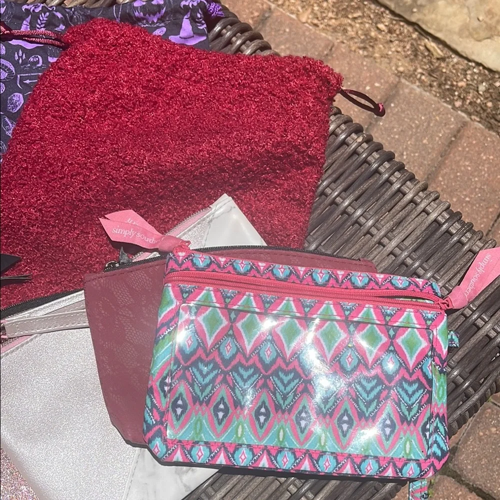 Cosmetic pouches, drawstring bags, totes